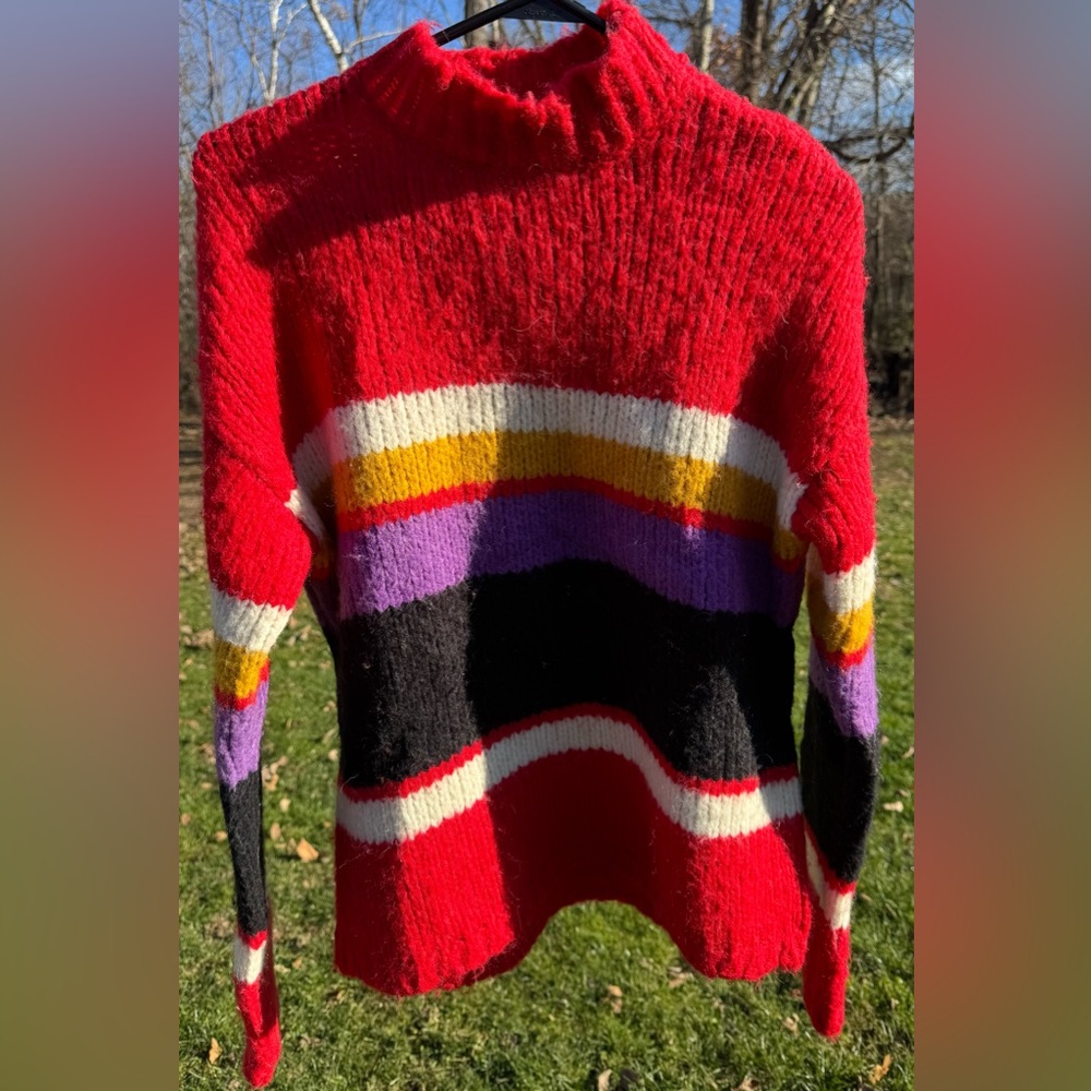 NWT Sanctuary Multicolor Striped Turtleneck Sweater XS